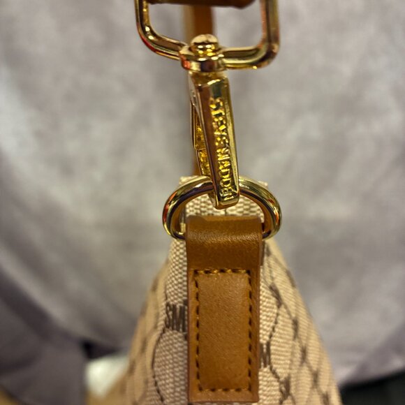 Steve Madden Multipurpose Cognac BBerlin Logo Monogram Tote, Bag in Bag. - Picture 14 of 14